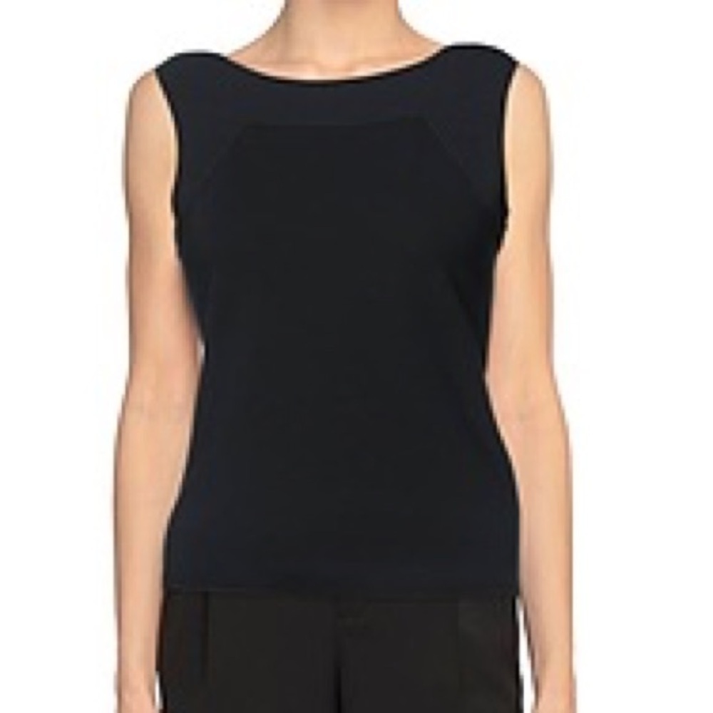 Ralph Lauren Black Label Sleeveless Knit Top in Black - Size Small